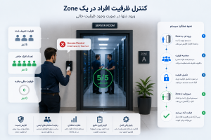 کنترل ظرفیت افراد در یک Zone و جلوگیری از ورود بیش از ظرفیت مجاز